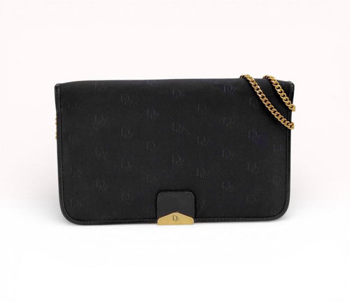 Christian Dior Vintage Monogram Canvas Chain Trotter Bag