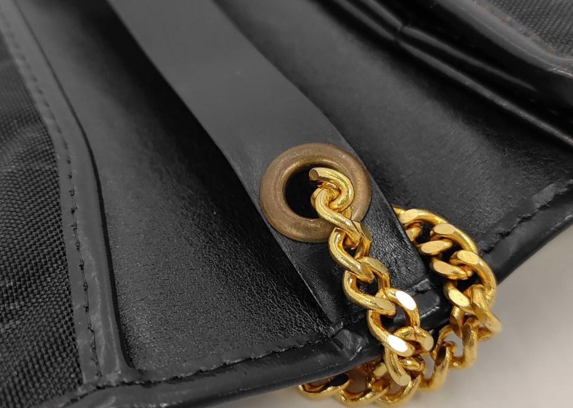 Christian Dior Vintage Monogram Canvas Chain Trotter Bag — detail photograph 2